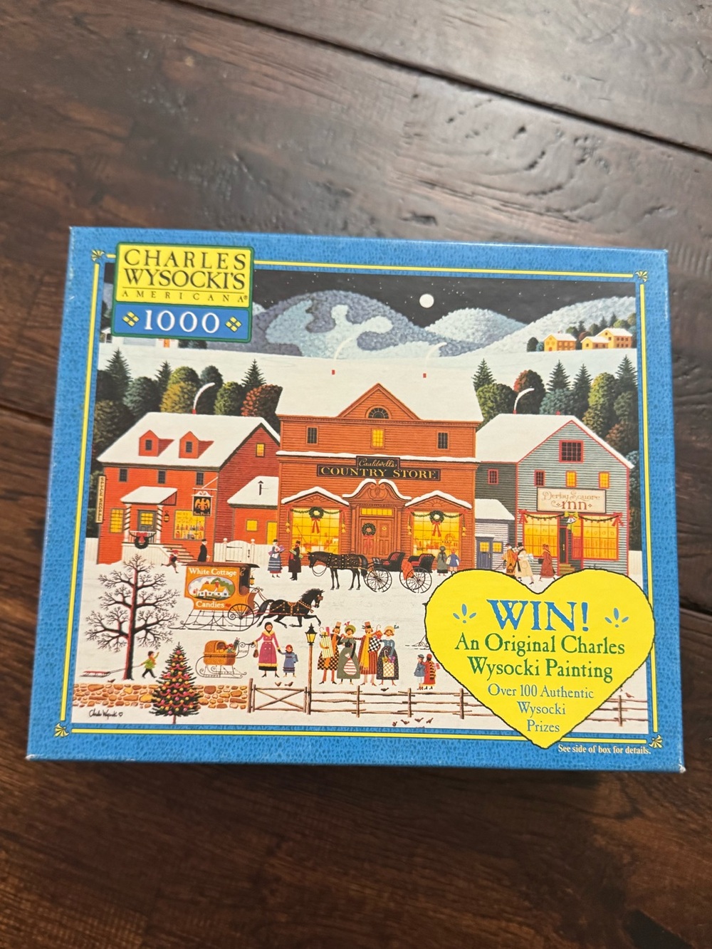 Charles Wysocki 1000-Piece Vintage Jigsaw Puzzle - Winter Scene - Christmas Eve